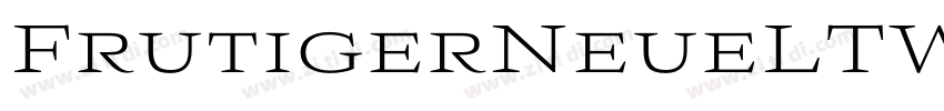 FrutigerNeueLTW1G Re字体转换